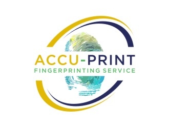 ACCU-Print Fingerprinting Service logo design by sabyan