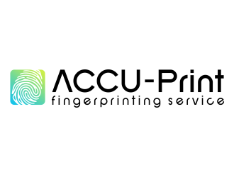 ACCU-Print Fingerprinting Service logo design by mletus