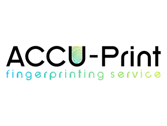 ACCU-Print Fingerprinting Service logo design by mletus