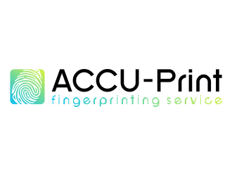 ACCU-Print Fingerprinting Service logo design by mletus