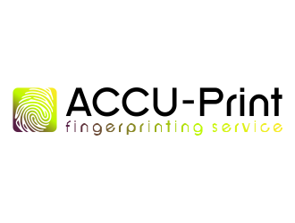 ACCU-Print Fingerprinting Service logo design by mletus