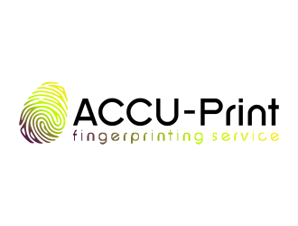 ACCU-Print Fingerprinting Service logo design by mletus