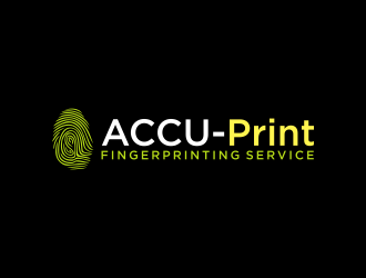ACCU-Print Fingerprinting Service logo design by ammad