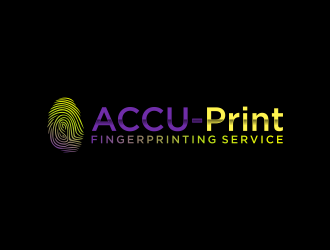 ACCU-Print Fingerprinting Service logo design by ammad