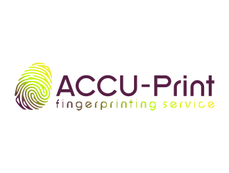 ACCU-Print Fingerprinting Service logo design by mletus