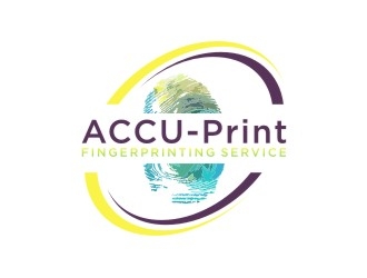 ACCU-Print Fingerprinting Service logo design by sabyan