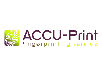 ACCU-Print Fingerprinting Service logo design by mletus