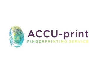 ACCU-Print Fingerprinting Service logo design by sabyan