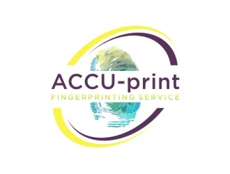 ACCU-Print Fingerprinting Service logo design by sabyan