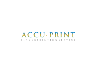 ACCU-Print Fingerprinting Service logo design by bricton
