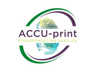 ACCU-Print Fingerprinting Service logo design by sabyan