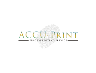 ACCU-Print Fingerprinting Service logo design by bricton