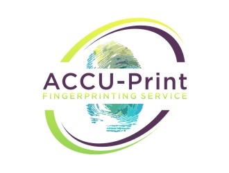 ACCU-Print Fingerprinting Service logo design by sabyan