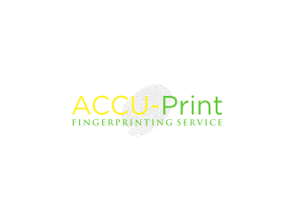 ACCU-Print Fingerprinting Service logo design by bricton