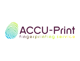 ACCU-Print Fingerprinting Service logo design by mletus