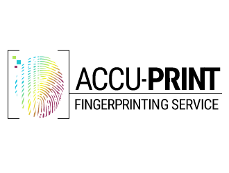 ACCU-Print Fingerprinting Service logo design by Coolwanz
