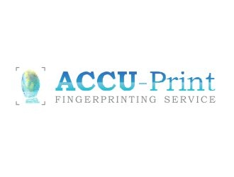 ACCU-Print Fingerprinting Service logo design by ManishKoli