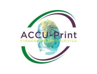 ACCU-Print Fingerprinting Service logo design by sabyan