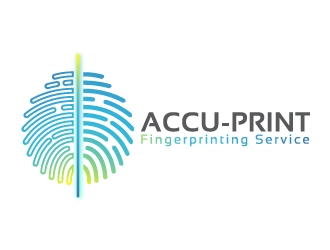 ACCU-Print Fingerprinting Service logo design by dzakyfauzan