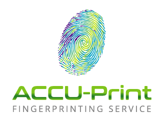 ACCU-Print Fingerprinting Service logo design by axel182