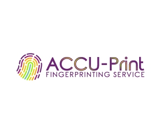 ACCU-Print Fingerprinting Service logo design by Foxcody