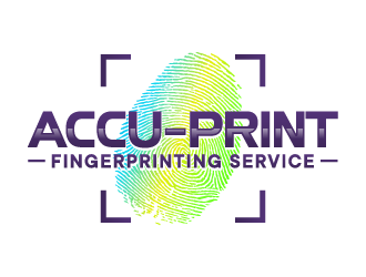 ACCU-Print Fingerprinting Service logo design by ORPiXELSTUDIOS