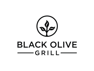 Black Olive Grill logo design by mbamboex