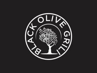 Black Olive Grill logo design by santrie