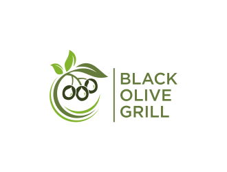 Black Olive Grill logo design by ammad