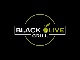 Black Olive Grill logo design by jishu