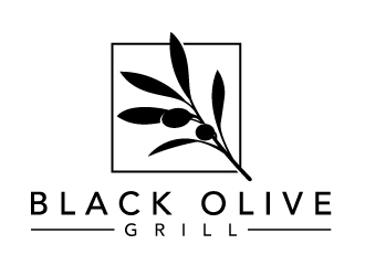Black Olive Grill logo design by Dakouten