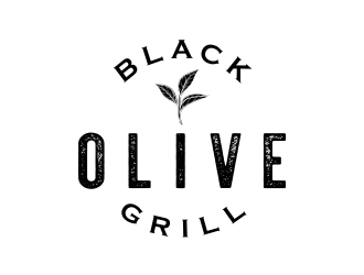 Black Olive Grill logo design by cikiyunn