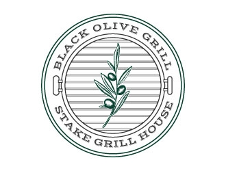Black Olive Grill logo design by AYATA