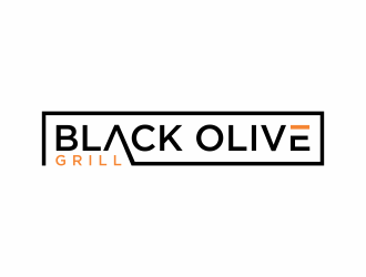 Black Olive Grill logo design by hopee