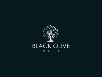 Black Olive Grill logo design by ndaru