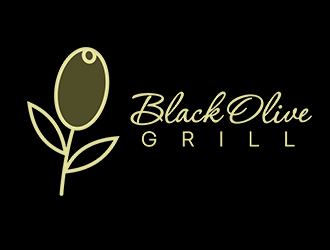 Black Olive Grill logo design by Aldabu