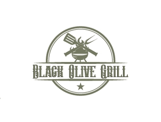 Black Olive Grill logo design by kasperdz