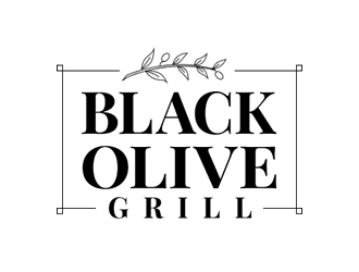 Black Olive Grill logo design by Coolwanz