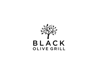 Black Olive Grill logo design by kaylee