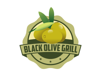 Black Olive Grill logo design by Kruger