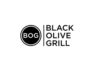 Black Olive Grill logo design by dewipadi