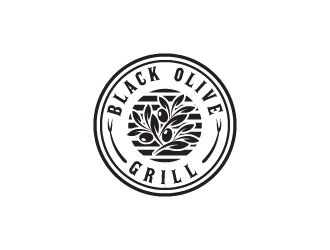 Black Olive Grill logo design by Gaze