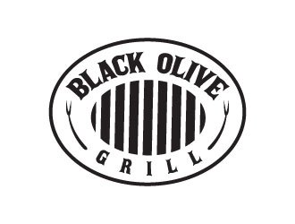 Black Olive Grill logo design by Gaze