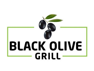 Black Olive Grill logo design by ManishKoli