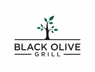 Black Olive Grill logo design by Editor