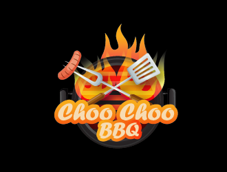 Choo Choo BBQ logo design by czars