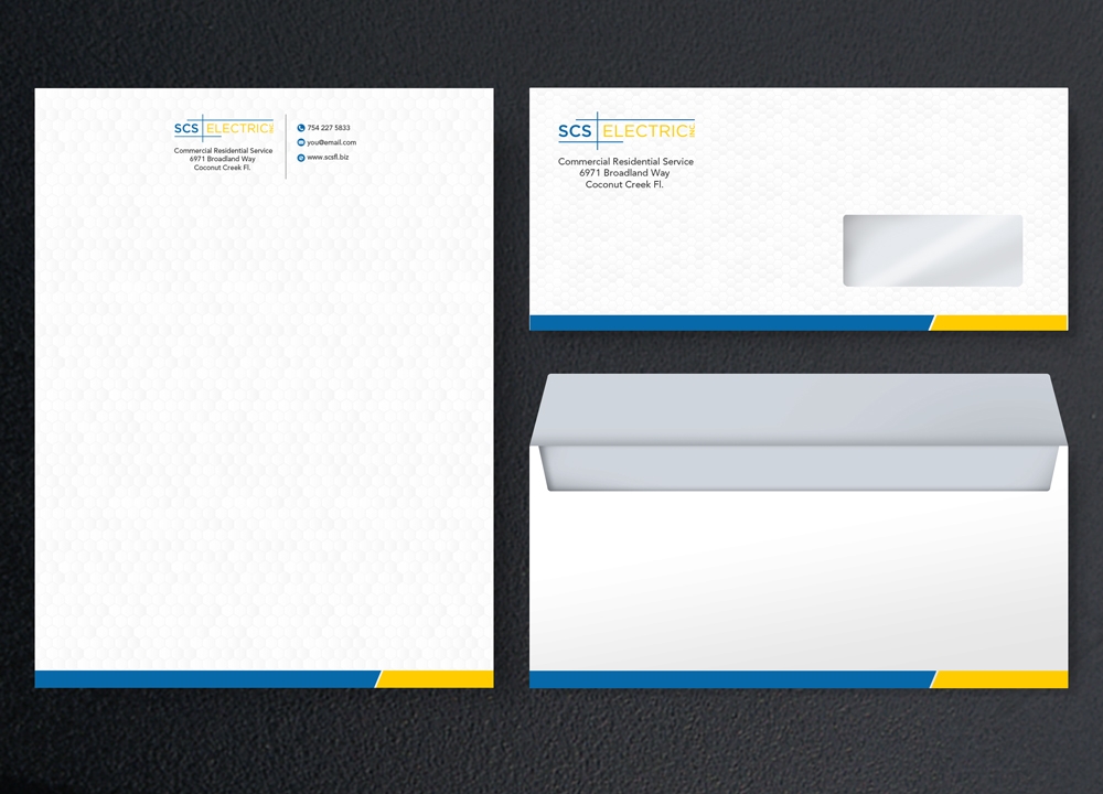 SCS ELECTRIC logo design by KHAI