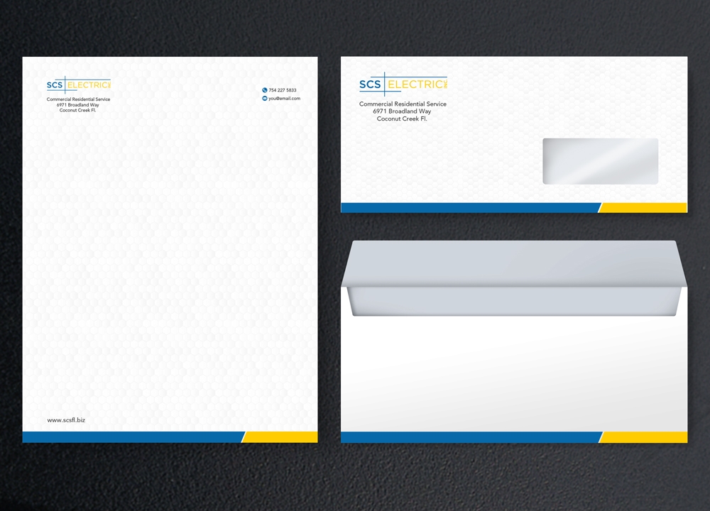 SCS ELECTRIC logo design by KHAI