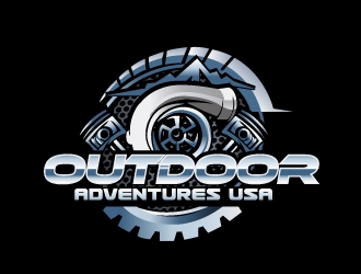 Outdoor Adventures USA logo design by samuraiXcreations