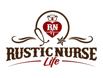 Rustic Nurse Life logo design by jaize